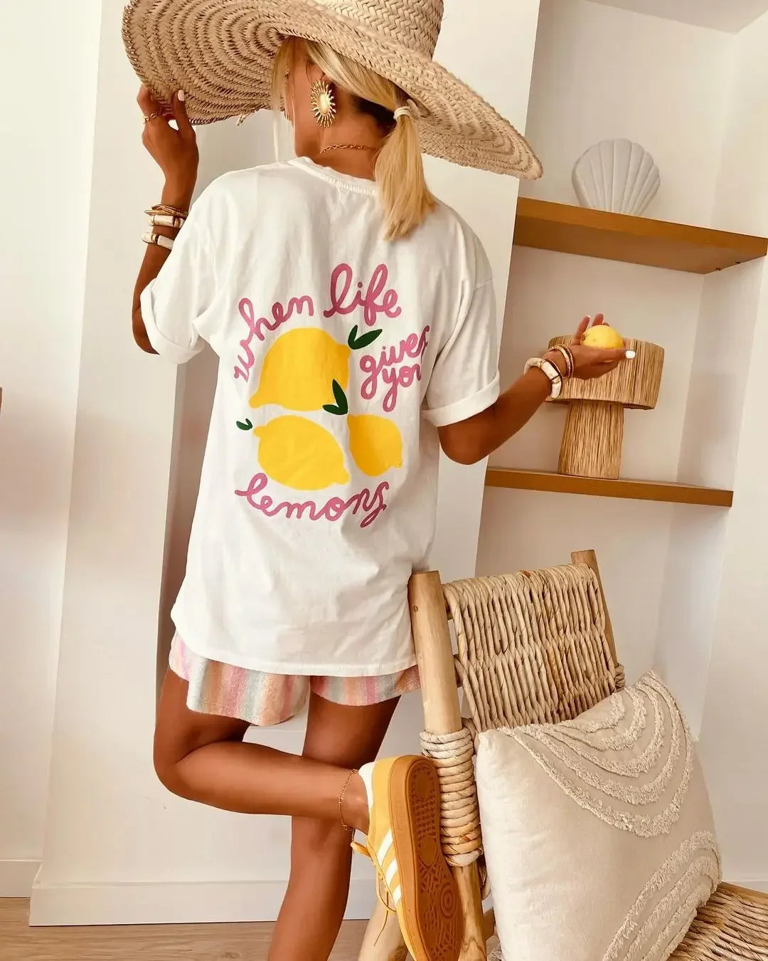 Maya -  Lemon Oversized T-shirt