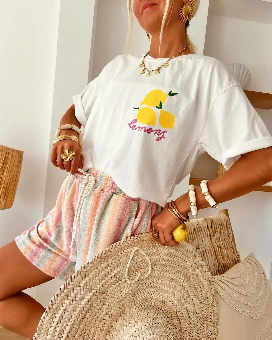 Maya -  Lemon Oversized T-shirt