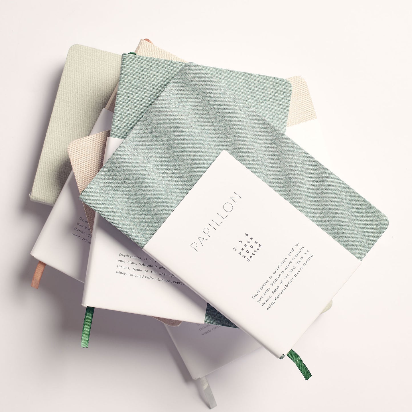 Linnen hardcover notitieboekje - Papillon