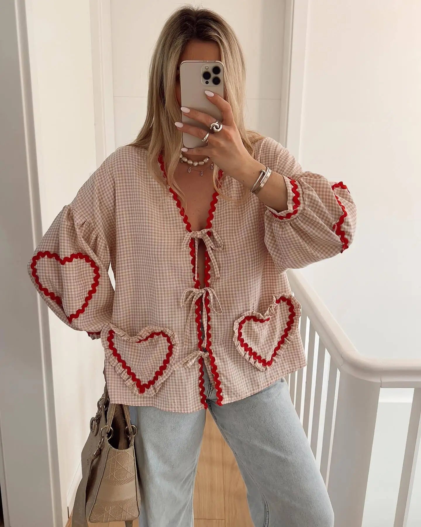 Lisa - Heart shaped Pocket Shirt