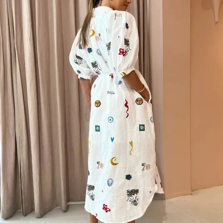 Luna Print Dress